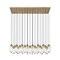 Z-Lite Arden Linear Chandelier, 23-Light, 18 In.W x 54 In.L x 12 In.H, Rubbed Brass/Clear 651P-23L-RB - alternate 4